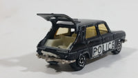 Majorette No. 234 Simca 1100 TI Black Police Die Cast Toy Car Cop Emergency Rescue Vehicle