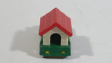 Vintage 1966 Aviva No. C24 Snoopy in Green Truck with Plastic White and Red Dog House Die Cast Toy Car Vehicle