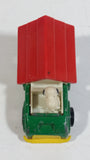 Vintage 1966 Aviva No. C24 Snoopy in Green Truck with Plastic White and Red Dog House Die Cast Toy Car Vehicle