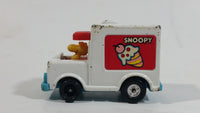 Vintage 1972 Hasbro Aviva Snoopy Handfuls No. C19 Woodstock in White Snoopy Ice Cream Truck Die Cast Toy Car Vehicle