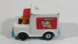 Vintage 1972 Hasbro Aviva Snoopy Handfuls No. C19 Woodstock in White Snoopy Ice Cream Truck Die Cast Toy Car Vehicle