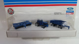 1990 ERTL Ford New Holland Micro Size Farm Set Blue Die Cast Toy Farming Machinery and Implements Toy Car Vehicles New in Package