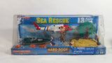 Rare HTF 1998 Tootsie Toy Hard Body Sea Rescue 13 Piece Set Die Cast and Plastic Toy Vehicles New in Package