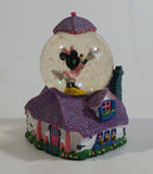 Disney Parks Authentic Original Minnie Mouse on House Miniature 3 1/8" Tall Snow Globe Collectible