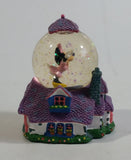 Disney Parks Authentic Original Minnie Mouse on House Miniature 3 1/8" Tall Snow Globe Collectible