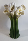 Ibis & Orchid Design #301 Calla Lily 13 1/2" Tall Porcelain Flower Vase