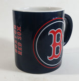 2011-12 MLB Boston Red Sox Baseball Team Raised Relief Embossed Logo Dark Blue Ceramic Coffee Mug Cup