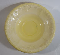 Vintage 1970s Arnels Yellow and White Ceramic Glazed Pitcher and Bowl