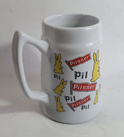 Pilsner Beer Bunny Rabbit Themed 5 1/2" Tall Stein Mug Breweriana Collectible Drinkware