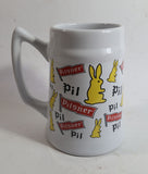 Pilsner Beer Bunny Rabbit Themed 5 1/2" Tall Stein Mug Breweriana Collectible Drinkware