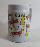 Pilsner Beer Bunny Rabbit Themed 5 1/2" Tall Stein Mug Breweriana Collectible Drinkware