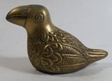 Vintage Brass Bird Decorative Sculpture Made in Korea