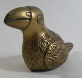 Vintage Brass Bird Decorative Sculpture Made in Korea