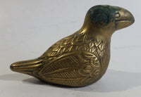 Vintage Brass Bird Decorative Sculpture Made in Korea