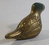 Vintage Brass Bird Decorative Sculpture Made in Korea