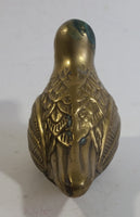 Vintage Brass Bird Decorative Sculpture Made in Korea