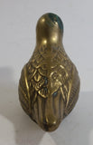 Vintage Brass Bird Decorative Sculpture Made in Korea