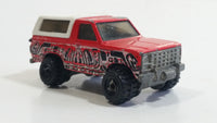 1998 Hot Wheels Ford Bronco Red Die Cast Toy Car SUV Vehicle