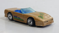 1993 Hot Wheels 25th Anniversary Custom Corvette Convertible Light Brown Die Cast Toy Car Vehicle