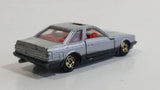Vintage Tomy Tomica No. 5 Toyota Soarer 2800GT Silver Die Cast Toy Car Vehicle with Opening Doors and Sliding Sunroof Visor