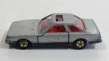 Vintage Tomy Tomica No. 5 Toyota Soarer 2800GT Silver Die Cast Toy Car Vehicle with Opening Doors and Sliding Sunroof Visor