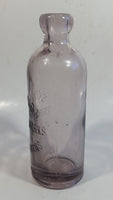 Rare Hard To Find Antique Late 1800s Scammon Bottling Works Kansas Amethyst Purple Embossed Glass Soda Pop Beverage Bottle