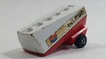 Vintage 1973 Lesney Matchbox Superfast Freeway Gas Tanker No. 63 Burmah Red and White Die Cast Toy Car Semi Trailer Fuel Hauler Vehicle