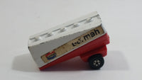 Vintage 1973 Lesney Matchbox Superfast Freeway Gas Tanker No. 63 Burmah Red and White Die Cast Toy Car Semi Trailer Fuel Hauler Vehicle