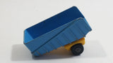 Vintage 1973 Lesney Matchbox Superfast Articulated Semi Tractor Truck Trailer No. 50 Blue Yellow Die Cast Toy Car Vehicle