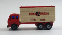 Vintage 1976 Lesney Matchbox Superfast No. 42 Mercedes Container Truck Red Sea Land Die Cast and Plastic Toy Car Vehicle