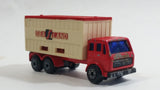 Vintage 1976 Lesney Matchbox Superfast No. 42 Mercedes Container Truck Red Sea Land Die Cast and Plastic Toy Car Vehicle