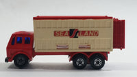 Vintage 1976 Lesney Matchbox Superfast No. 42 Mercedes Container Truck Red Sea Land Die Cast and Plastic Toy Car Vehicle