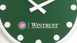 Wintrust MLB Chicago Cubs Baseball Team 9 3/4" Diameter Round Aluminum Metal Clock