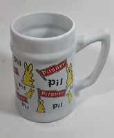 Pilsner Beer Bunny Rabbit Themed 5 1/2" Tall Stein Mug Breweriana Collectible Drinkware