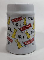 Pilsner Beer Bunny Rabbit Themed 5 1/2" Tall Stein Mug Breweriana Collectible Drinkware