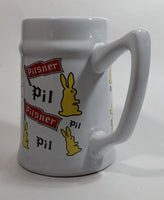 Pilsner Beer Bunny Rabbit Themed 5 1/2" Tall Stein Mug Breweriana Collectible Drinkware