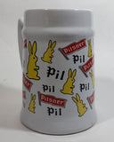 Pilsner Beer Bunny Rabbit Themed 5 1/2" Tall Stein Mug Breweriana Collectible Drinkware