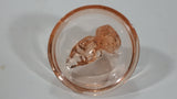Antique Pink Depression Glass Scottish Terrier Dog Themed Lidded Candy Dish