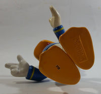 Disney Donald Duck Cartoon Character Hard Rubber Articulated 6 1/2" Tall Figure