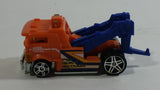 2019 Hot Wheels Heavy Hitcher Tow Truck Orange Plastic Body Die Cast Toy Car Vehicle