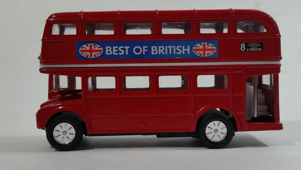 Best of British TC 35883 Route Master Double Decker Bus Red Pullback Friction Motorized Die Cast Toy Car Vehicle