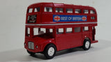 Best of British TC 35883 Route Master Double Decker Bus Red Pullback Friction Motorized Die Cast Toy Car Vehicle