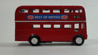 Best of British TC 35883 Route Master Double Decker Bus Red Pullback Friction Motorized Die Cast Toy Car Vehicle