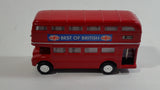 Best of British TC 35883 Route Master Double Decker Bus Red Pullback Friction Motorized Die Cast Toy Car Vehicle