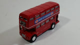 Best of British TC 35883 Route Master Double Decker Bus Red Pullback Friction Motorized Die Cast Toy Car Vehicle