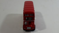 Best of British TC 35883 Route Master Double Decker Bus Red Pullback Friction Motorized Die Cast Toy Car Vehicle