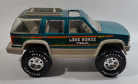 Hard to Find 1996 Nylint Chevrolet Tahoe Lone Horse Stables Truck and Trailer Emerald Green 1/18 Scale Pressed Steel and Plastic Toy Car Vehicle Set