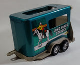 Hard to Find 1996 Nylint Chevrolet Tahoe Lone Horse Stables Truck and Trailer Emerald Green 1/18 Scale Pressed Steel and Plastic Toy Car Vehicle Set