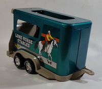 Hard to Find 1996 Nylint Chevrolet Tahoe Lone Horse Stables Truck and Trailer Emerald Green 1/18 Scale Pressed Steel and Plastic Toy Car Vehicle Set