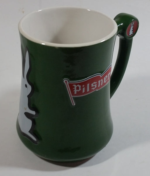 Pilsner Beer Bunny Rabbit Themed 5" Tall 3D Embossed Ceramic Beer Stein Mug